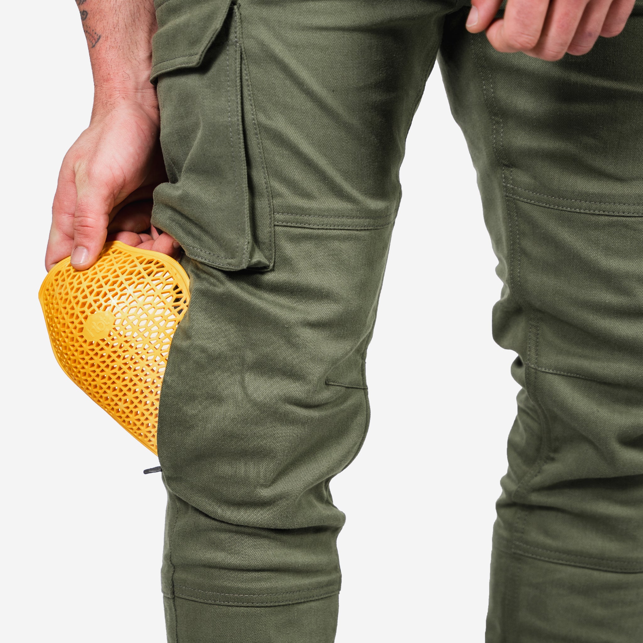 License to Ride Slim Cargo Pant- Olive - Image 4
