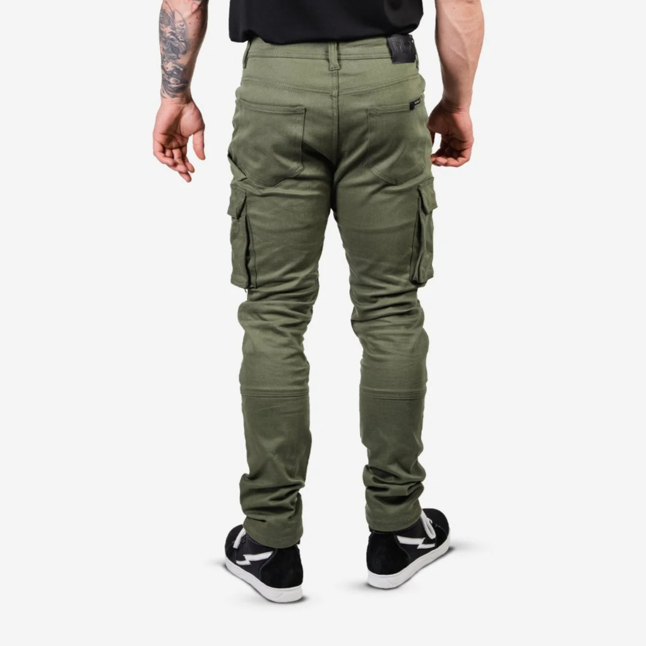 License to Ride Slim Cargo Pant- Olive - Image 5